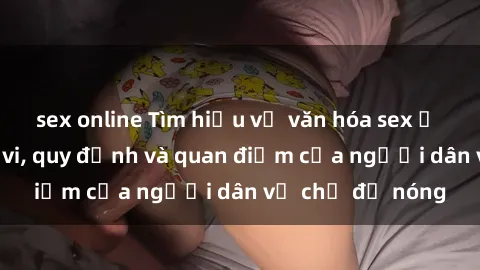 sex online Tìm hiểu về văn hóa sex ở Việt Nam: Hành vi, quy định và quan điểm của người dân về chủ đề nóng